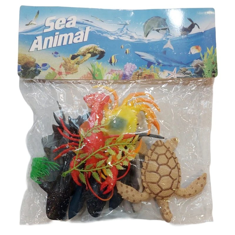 Sea Fish & Sea Animal Figures 11 Pcs Size Approx 13 cm , high quality Filled Plastic